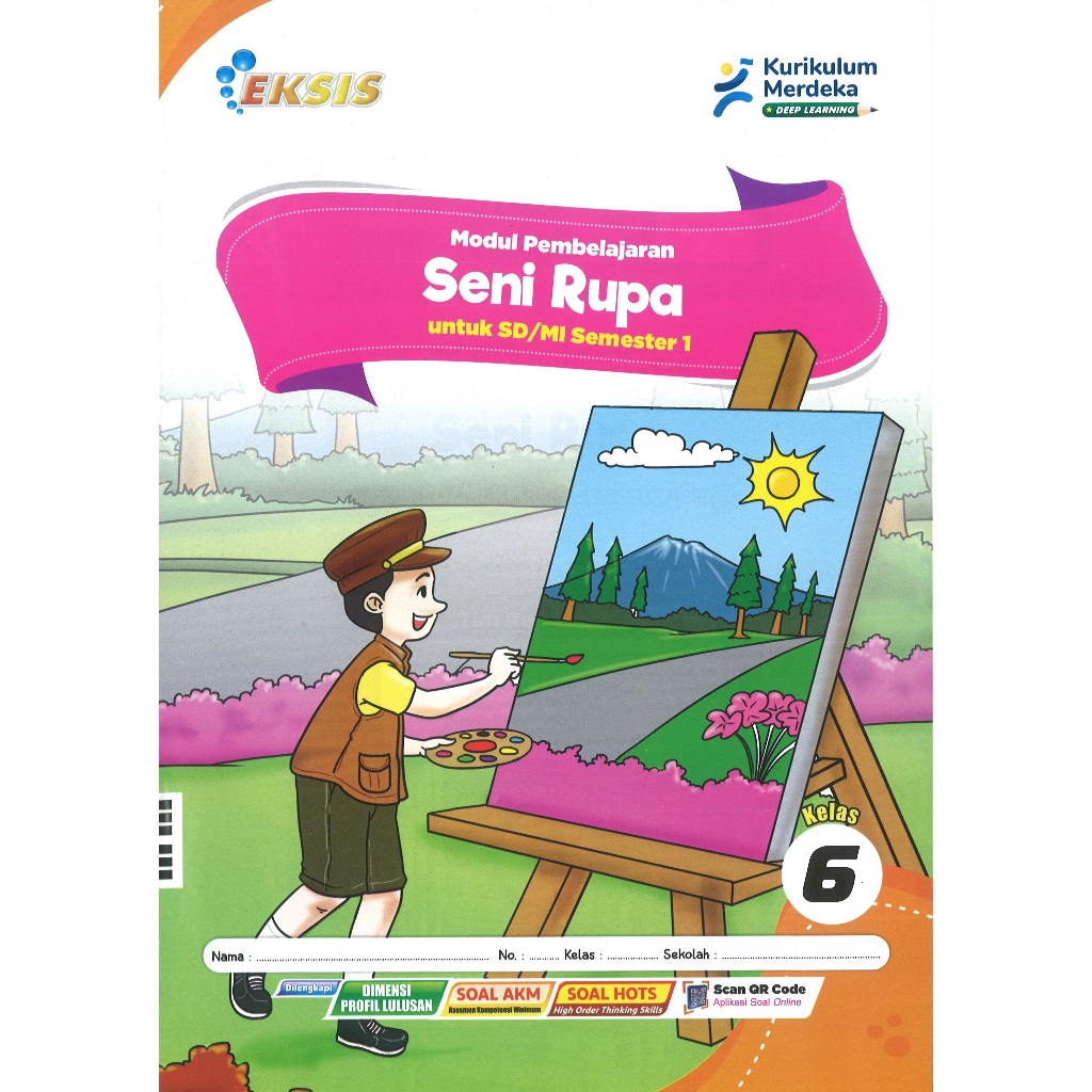 LKS Eksis Seni Rupa Kelas 6 SD Semester 1 Kurikulum Merdeka Tahun Ajaran 2025/2026