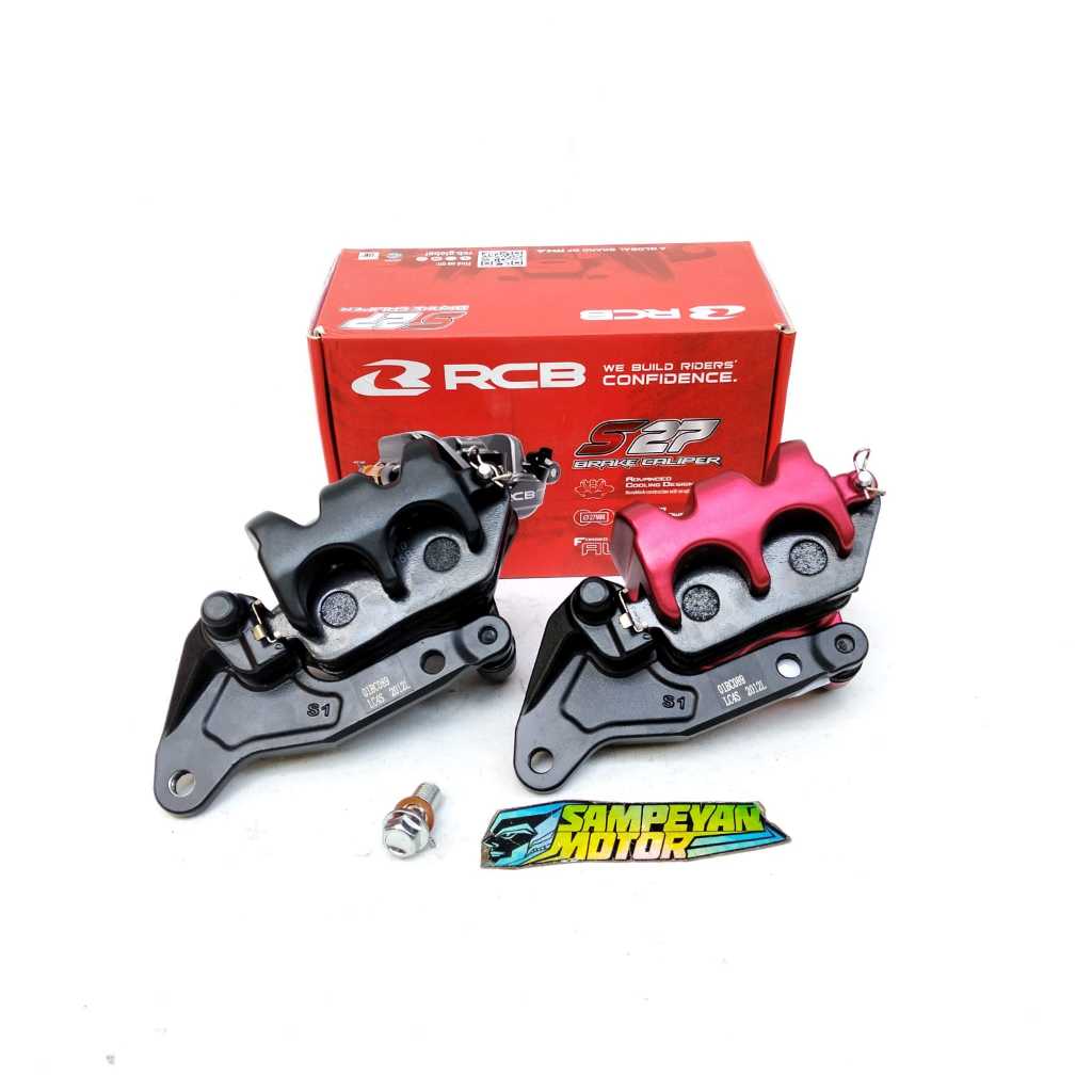 Kaliper Depan RCB Termurah Original Racing Boy S27 S-27 S 27 Series Seris LC135 LC 135 Ego 2P 2 Pist