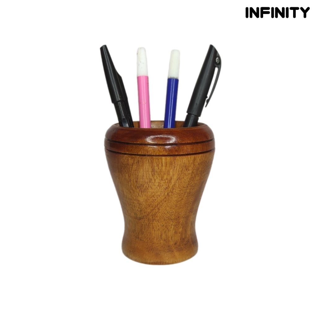 

Tempat alat tulis kayu estetik / tempat pensil & pulpen / holder pen