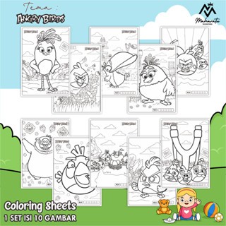 

[ALL VARIAN] KERTAS GAMBAR UNTUK ANAK UK A4 - LEMBAR MEWARNAI ANAK 1 SET ISI 10 LEMBAR GAMBAR - COLORING SHEETS FOR KIDS