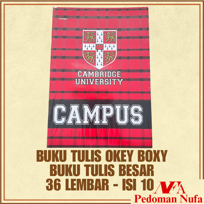 

Buku Tulis OKEY BOXY (buku besar) 36 Lembar isi 10