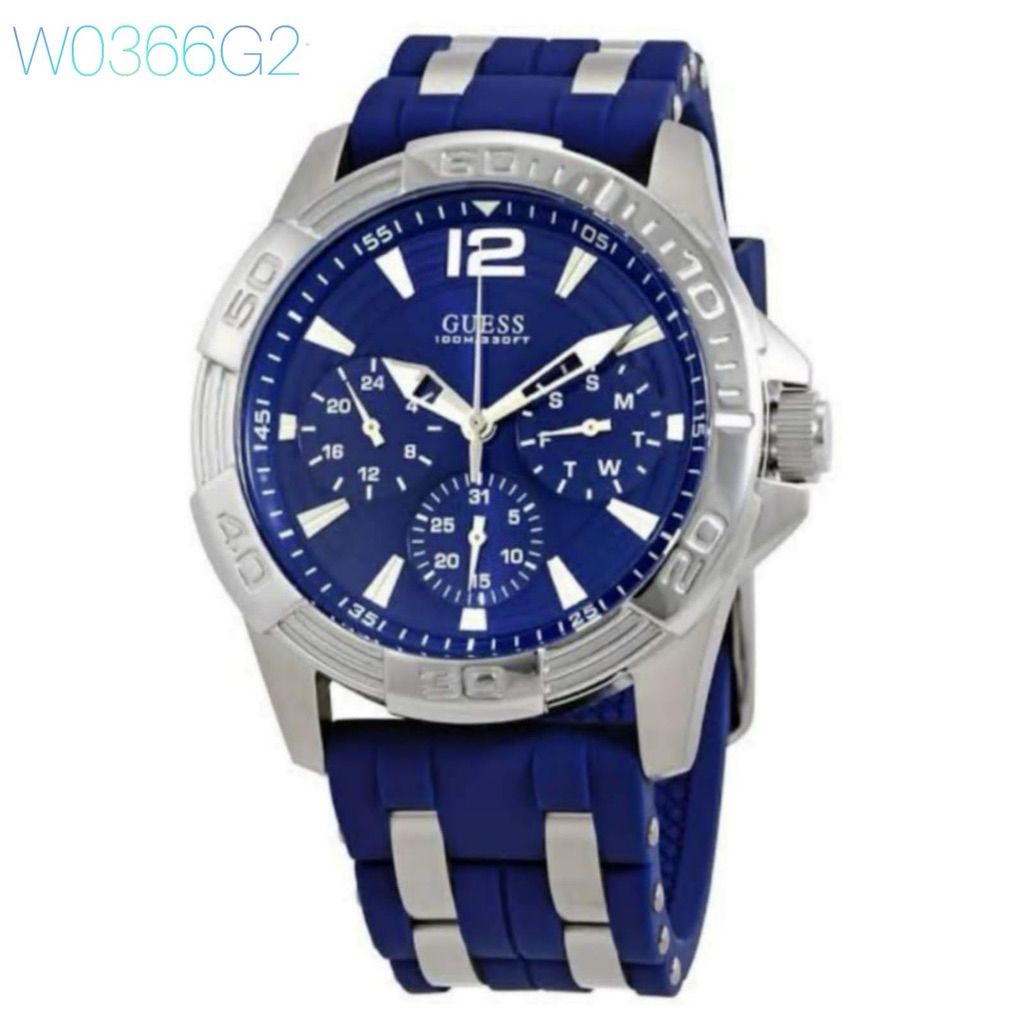 jam tangan pria W0366G2 baterai, strap rubber