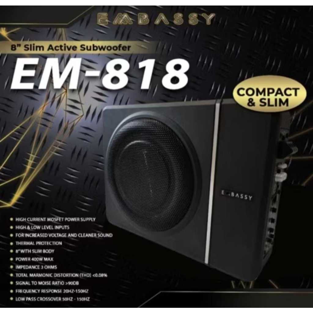 Subwofer Kolong 8inch Embassy New / Subwofer Kolong