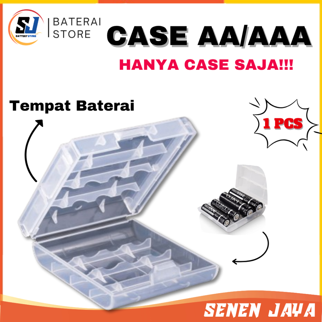 Case Batre AA Eneloop Eneloop Pro Sony Tempat Batre AA Cas Casing Batre AA Case Batre AA (4 Slot)
