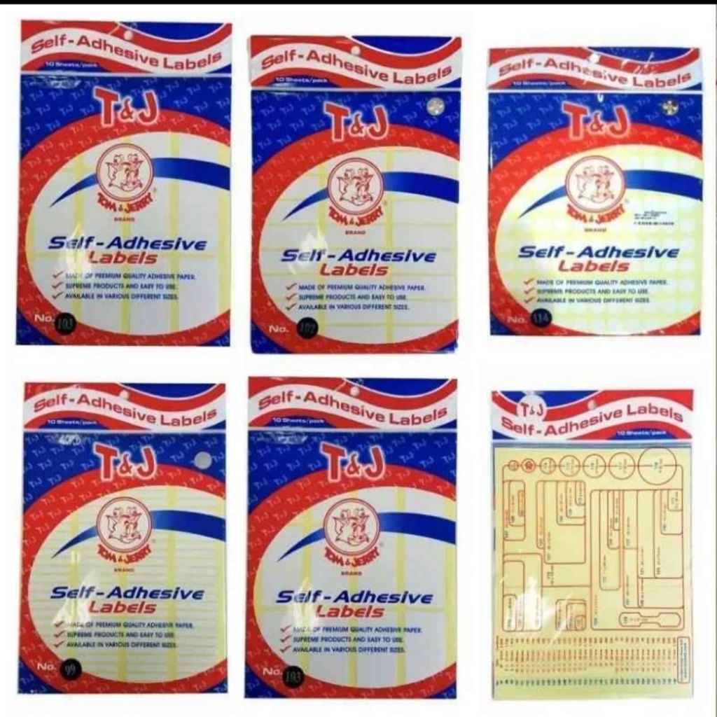 

Label Sticker Tom & Jerry 104 / Stiker TJ No. 104