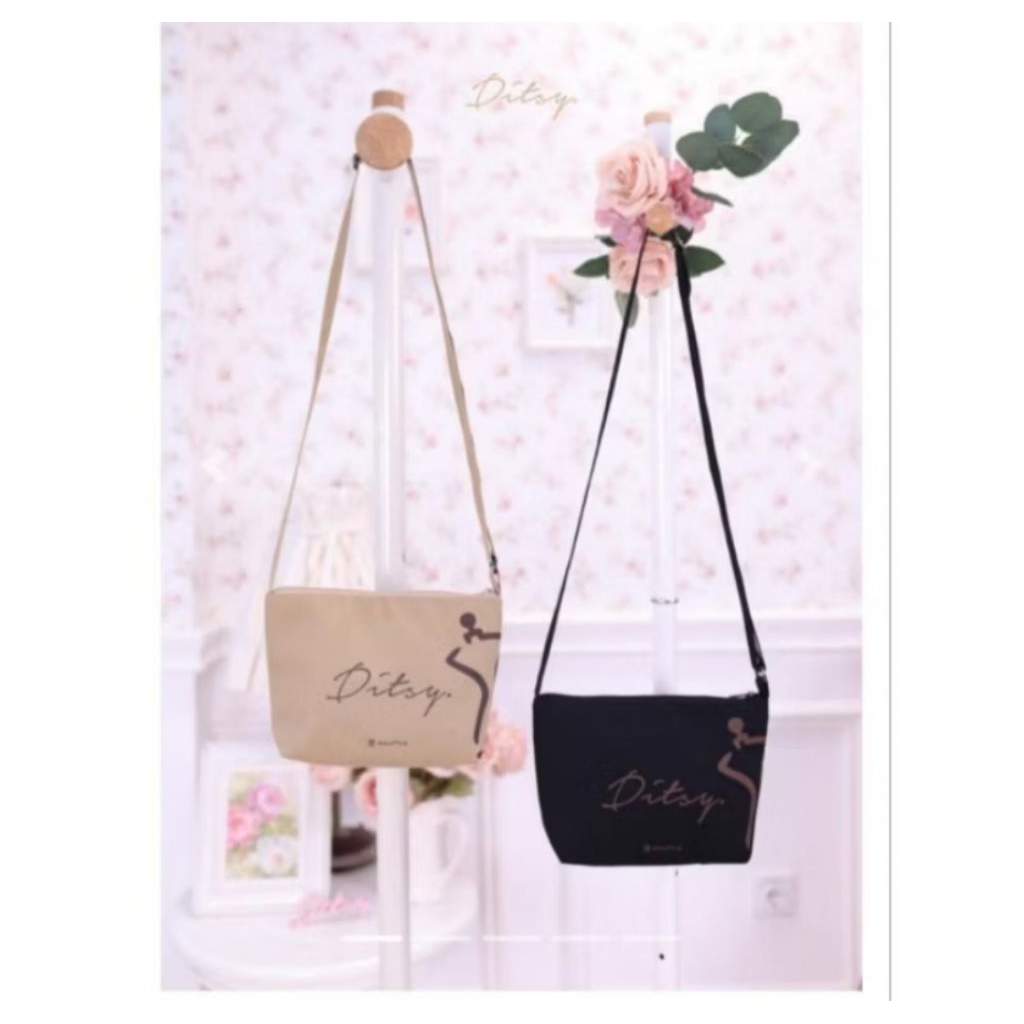 Ditsy Slingback Black