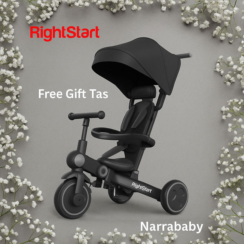 Right Start Voyager / Voyager X Stroller Sepeda Lipat Anak Bayi Roda 3 Balance Bike
