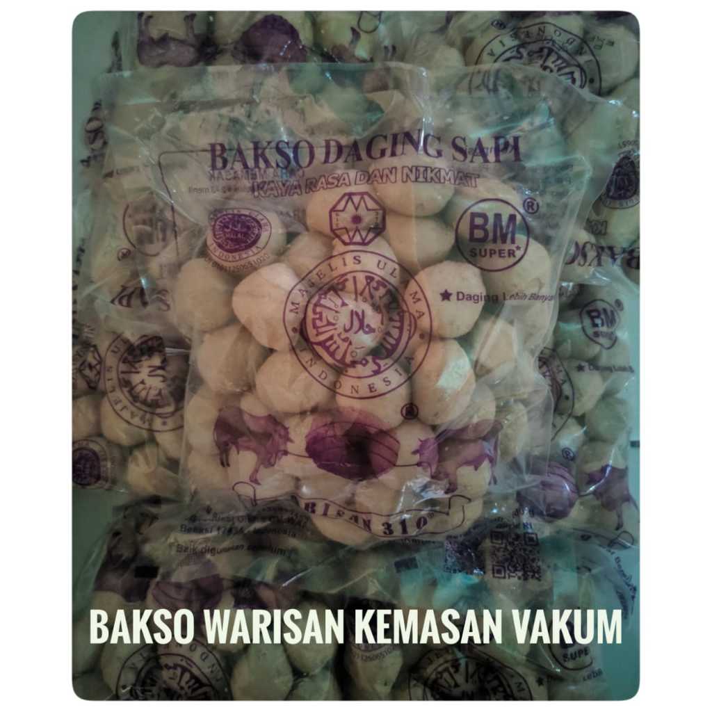 

BAKSO WARISAN ISI 25/50 600GRAM KEMASAN VAKUM