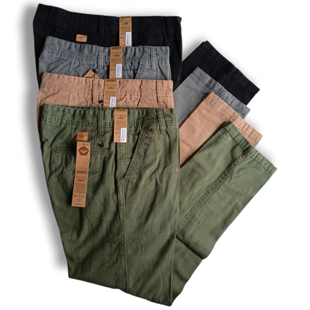 Celana panjang katun tebal Standar Pria