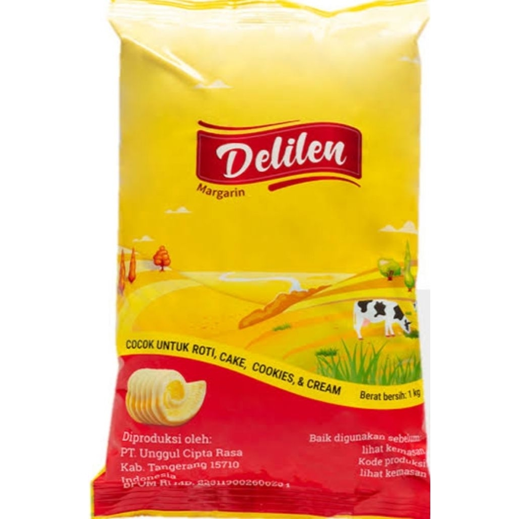 

margarin delilen 1 kg cocok untuk roti cookies and cream