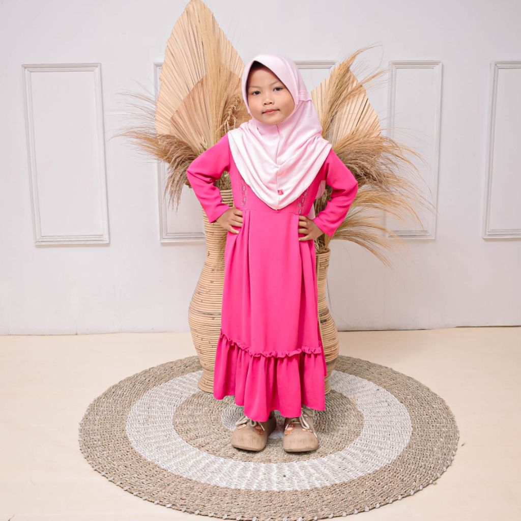 Gamis Anak Khalisa Crinkle Airflow