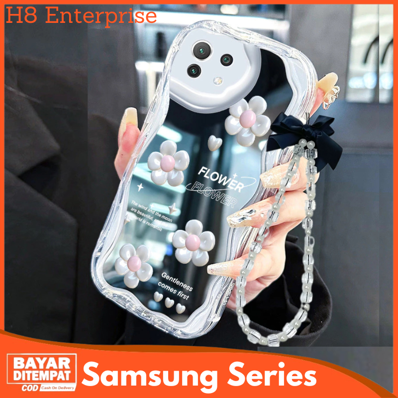 Case Cermin Tali Gelang Samsung A05 A02S A03S A12 M12 Casing Hp Softcase Premium