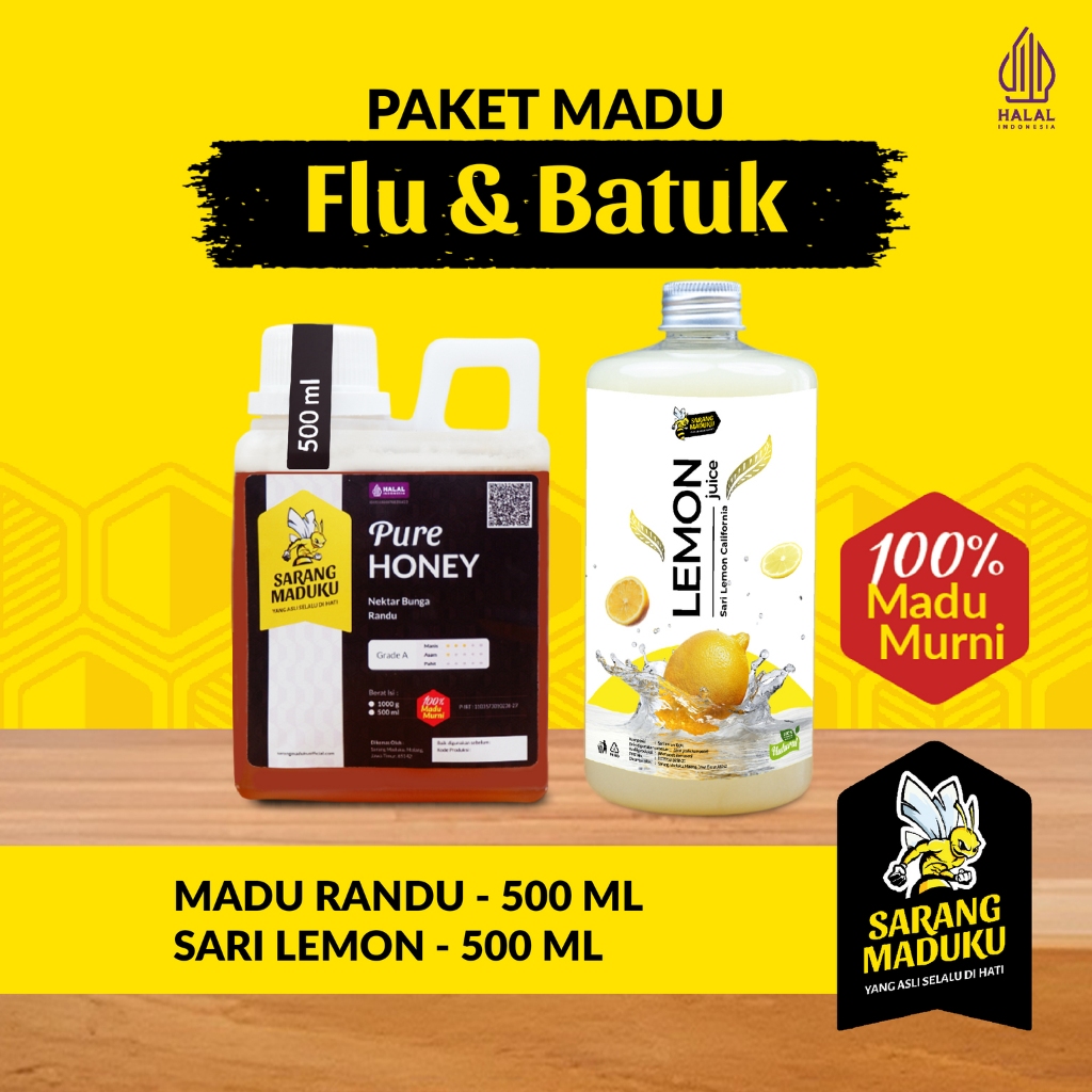 

Sarang Maduku Paket Flu Batuk Madu Randu Sari Lemon