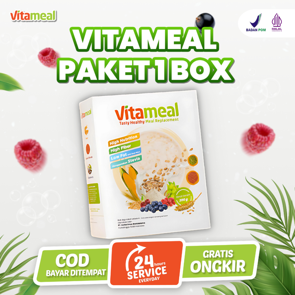 

[DIJAMIN] PAKET VITAMEAL 1 BOX sereal stabilkan gula darah cocok penderita diabetes membantu menjaga kadar gula tetap normal secara alami tanpa efek samping mendukung pola hidup sehat enak praktis VITAMEL SUPERFOOD