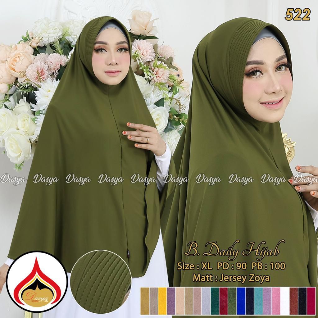 BERGO INSTAN DASYA JUMBO SIZE XL JERSEY ZOYA / KERUDUNG MUSLIMAH SYARI POLOS