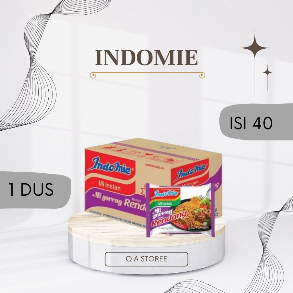 

INDOMIE/MIE RENDANG 1 DUS ISI 40 PCS