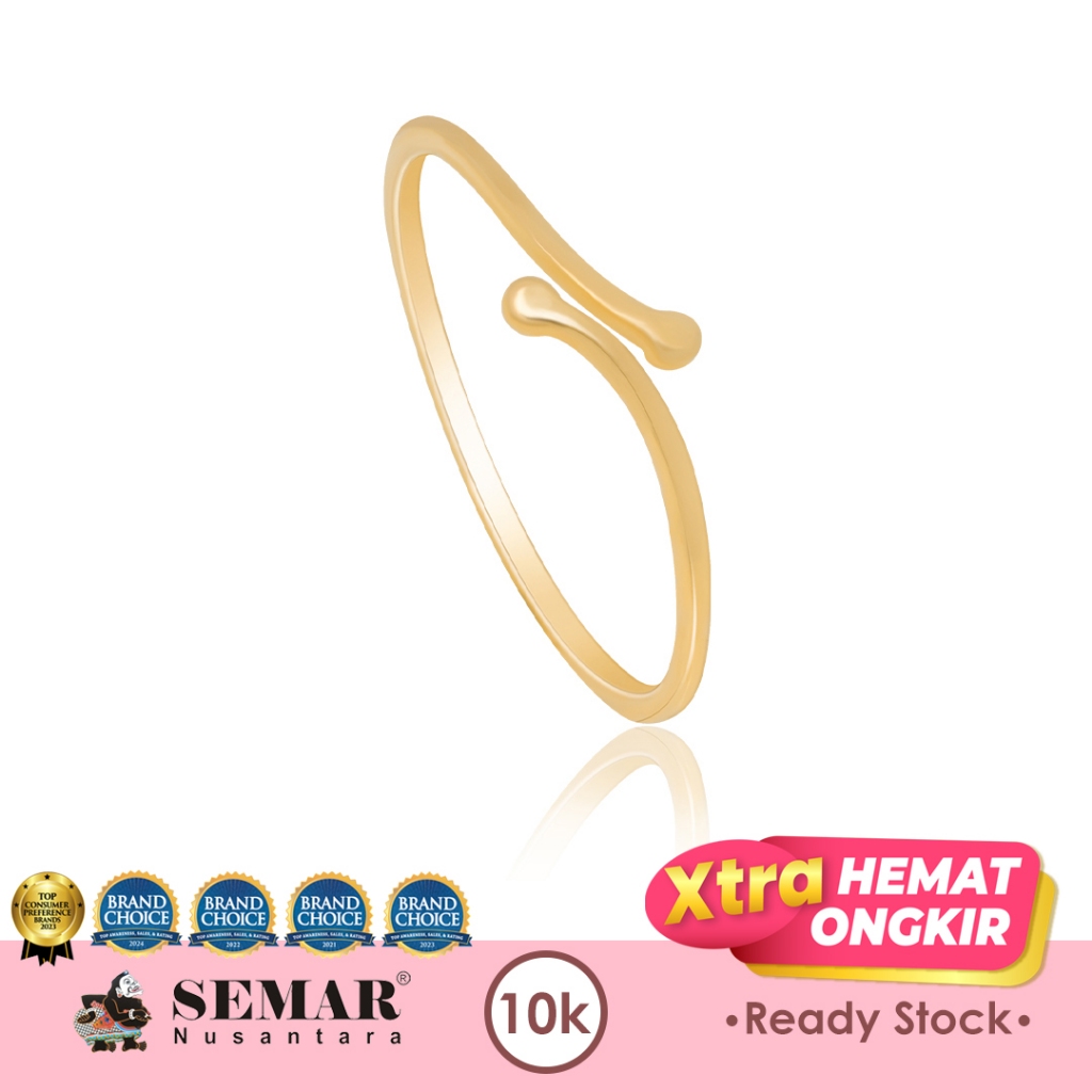Cincin Emas Polos Amaira Gold 10K Semar Nusantara