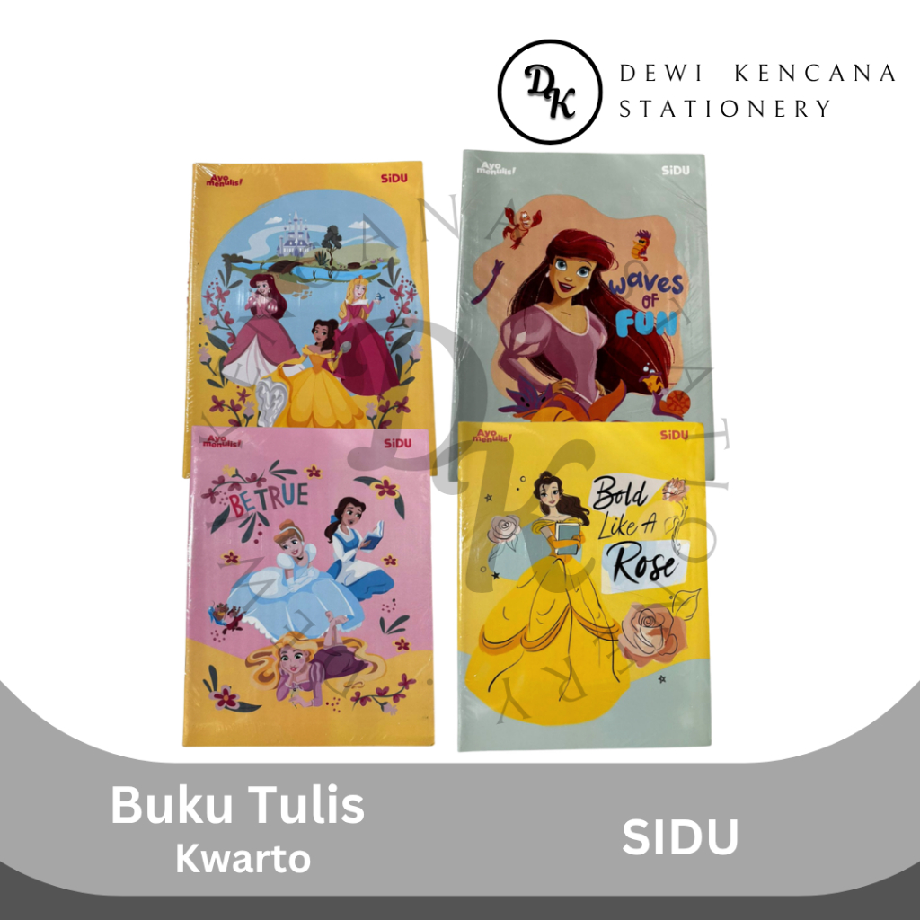 

Buku Tulis Sidu x Disney Princess 58 Lembar