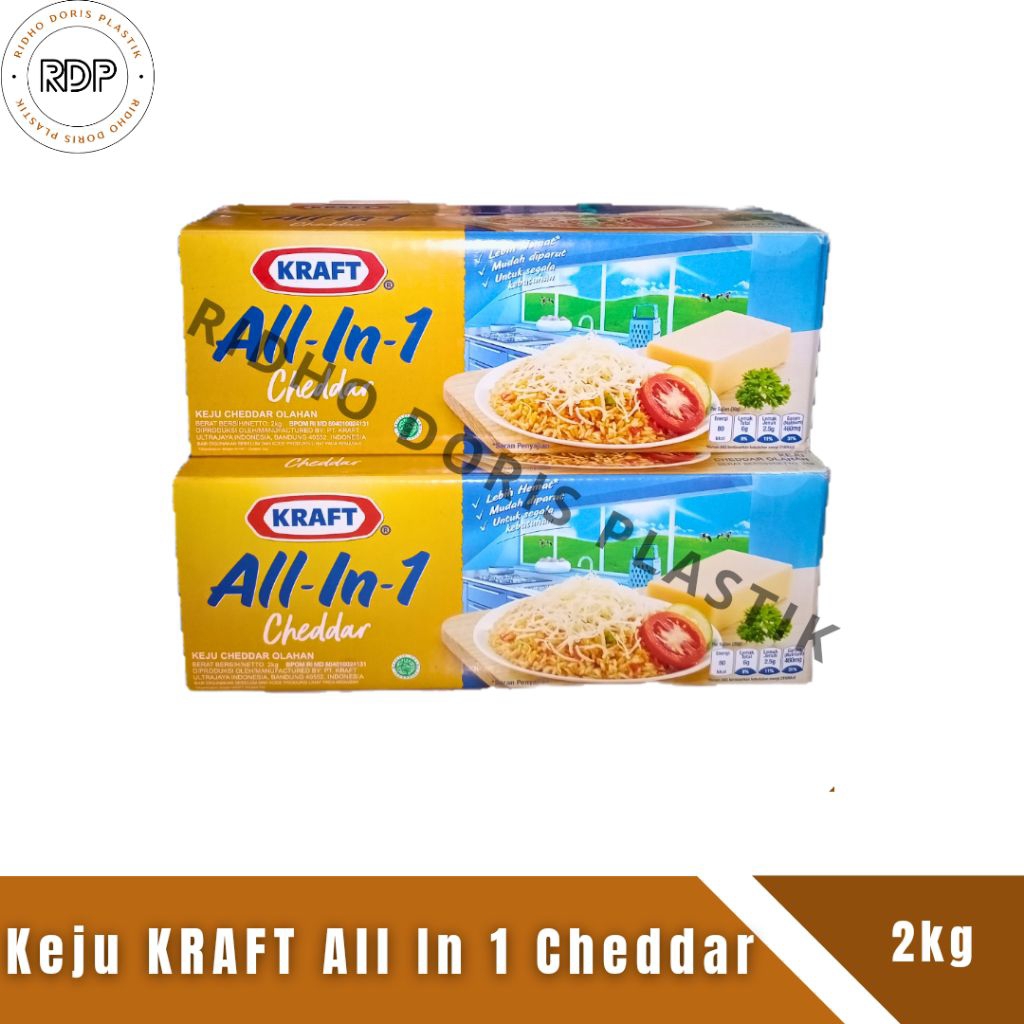 

Keju Kraft All In 1 Cheddar 2kg