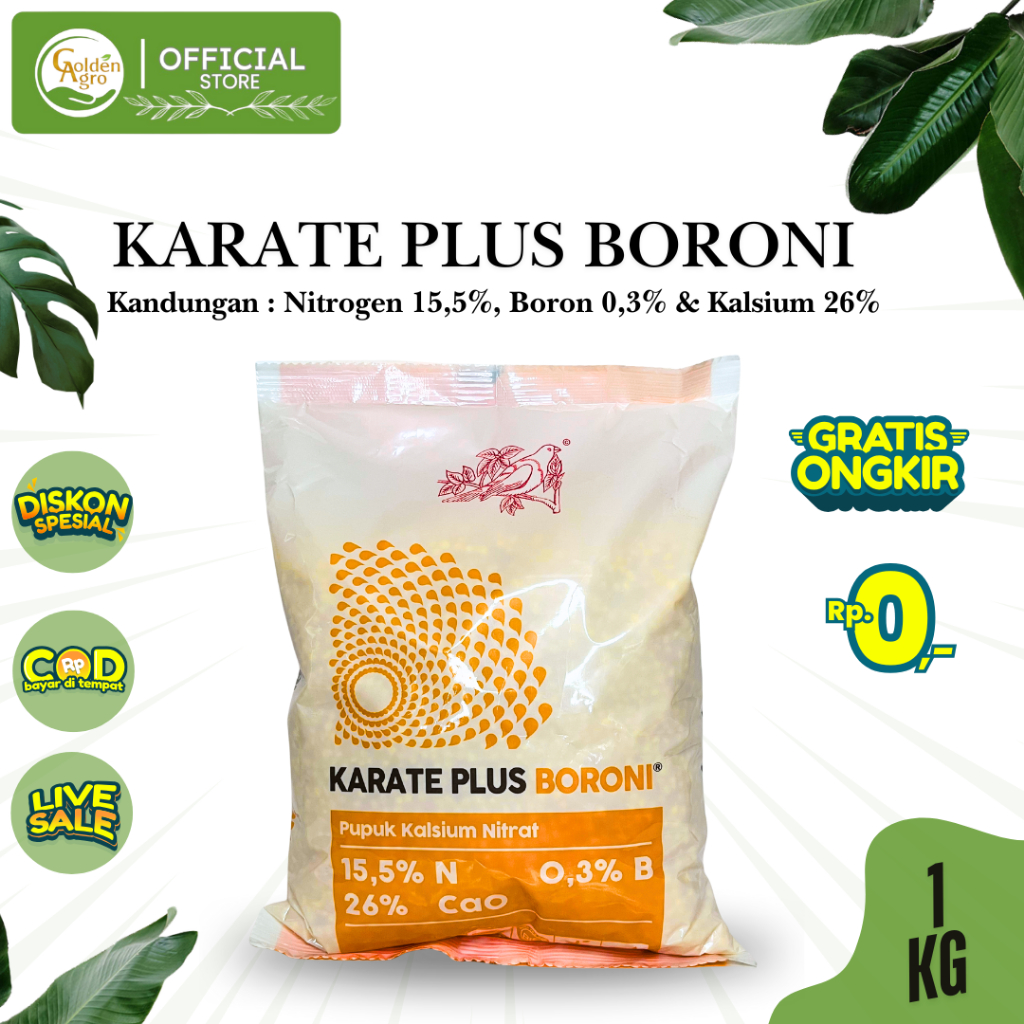 PUPUK KARATE PLUS BORONI BORON 1KG KG