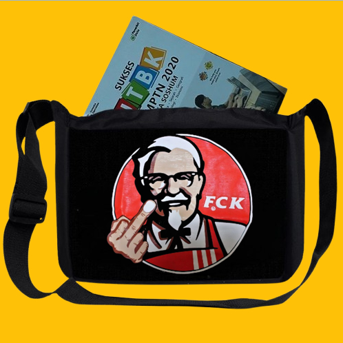 Tas selempang pria Sublim - Tas slempang pria - Tas selempang cowok - Tas slempang cowok Gambar lucu