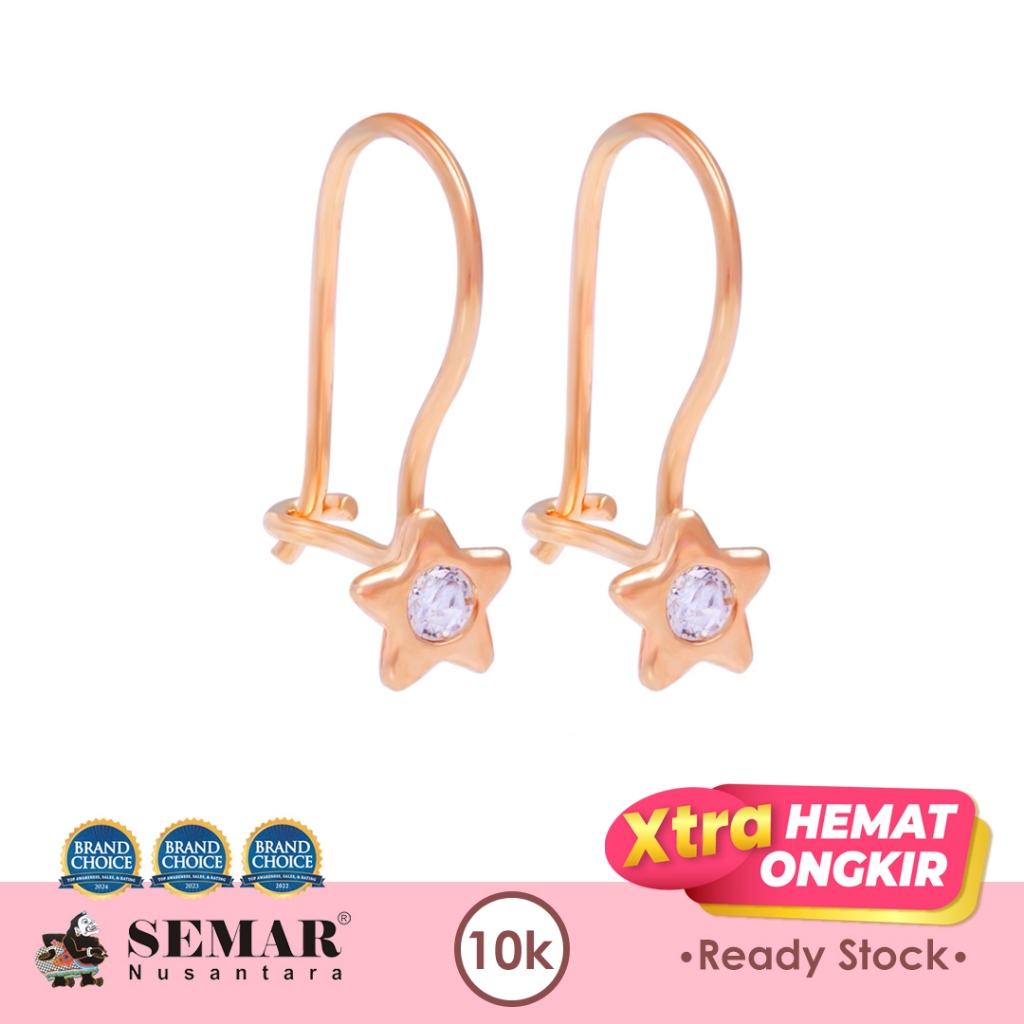 Anting Emas Bintang Gold 10K Semar Nusantara