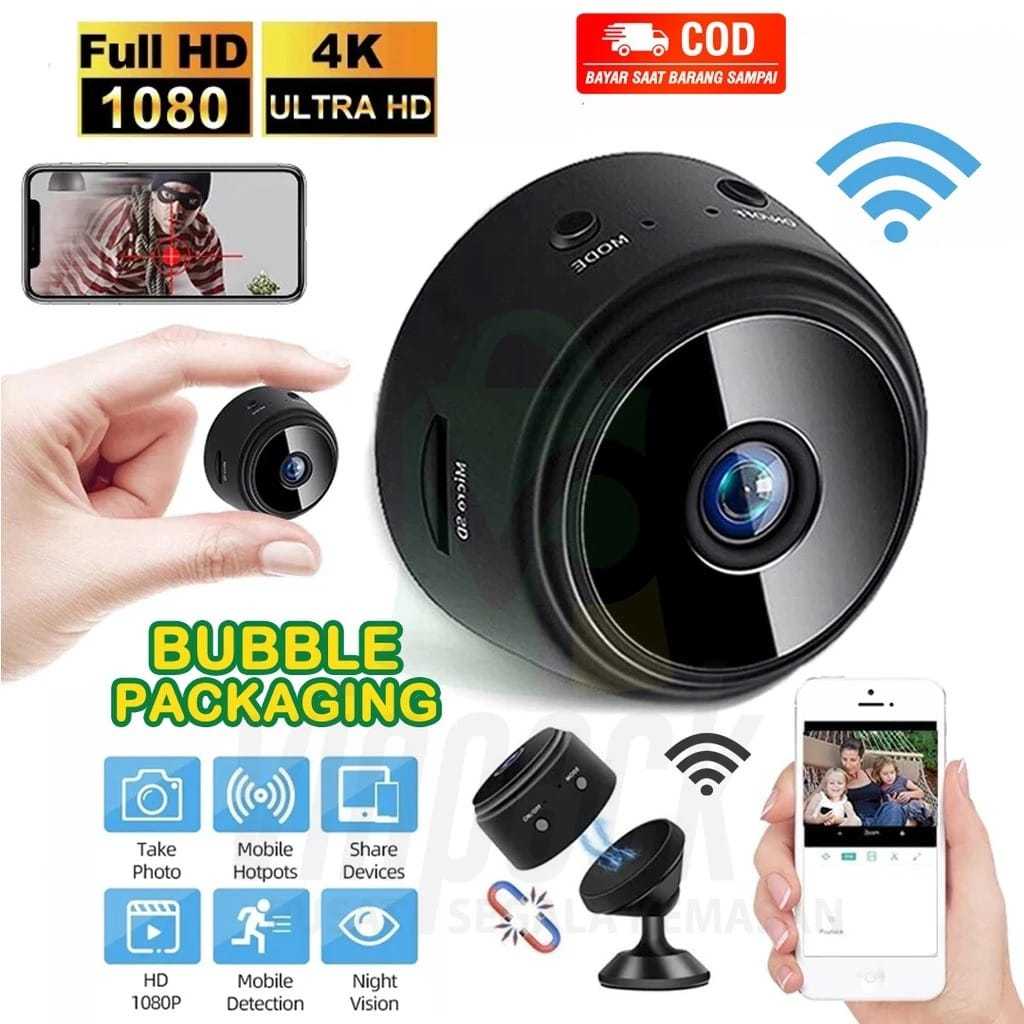 Wireless A9 Mini Camera Wifi HD 1080P Mini/ CCTV Wifi/ CCTV Mini Tersembunyi Tanpa Kabel/ Micro Kame