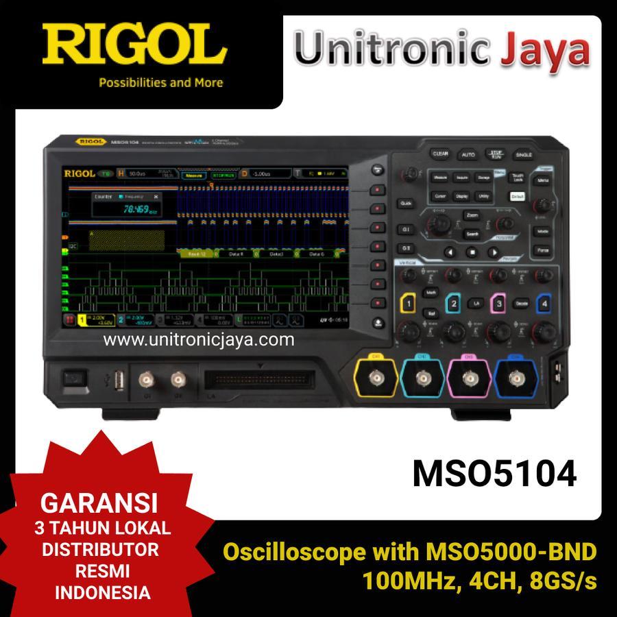 RIGOL MSO5104 Digital Oscilloscope 100MHz, 4CH, Spectrum Analyzer