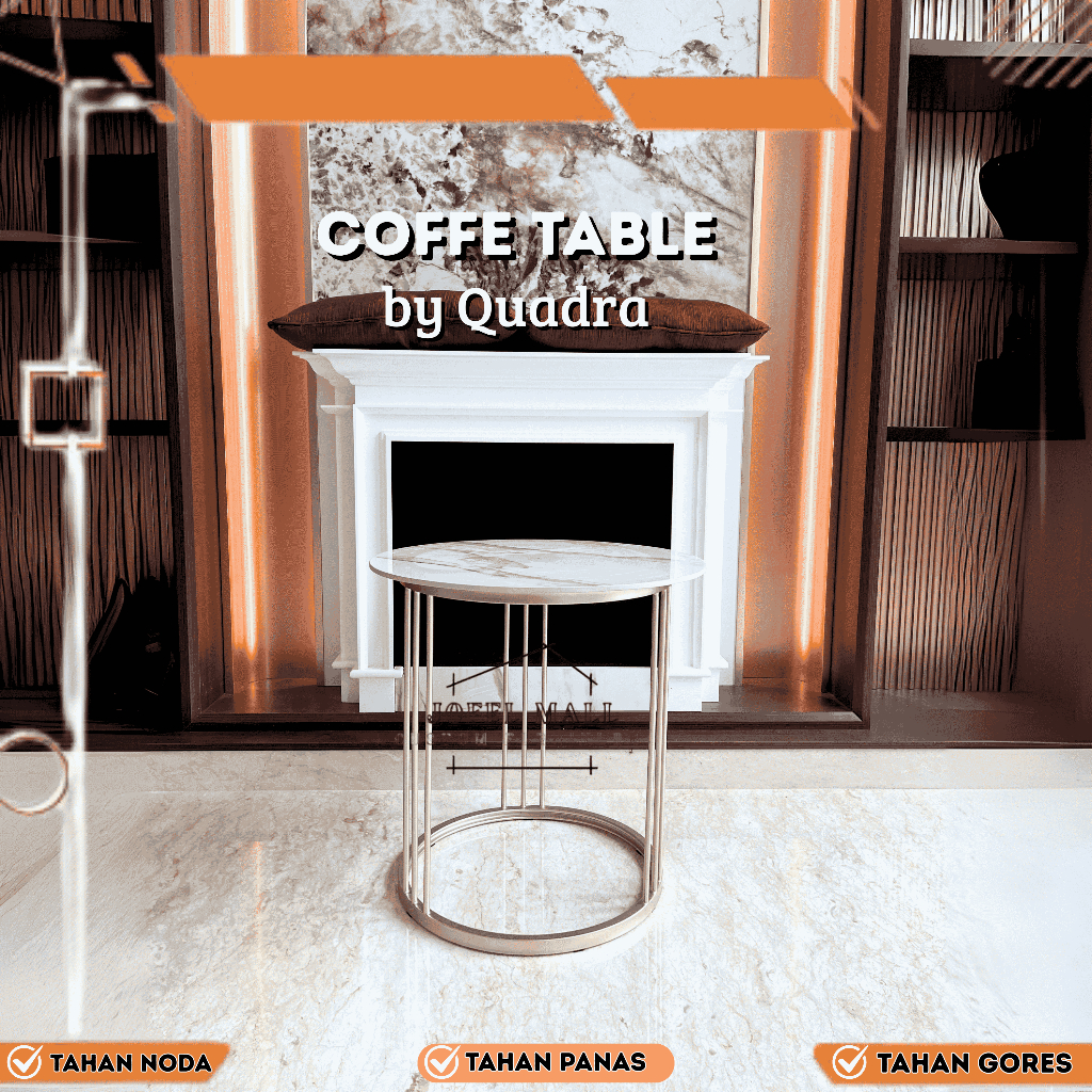 COFFEE TABLE QUADRA, CUSTOM COFFEE TABLE, COFFEE TABLE ESTETIK, COFFEE TABLE MODERN MINIMALIS