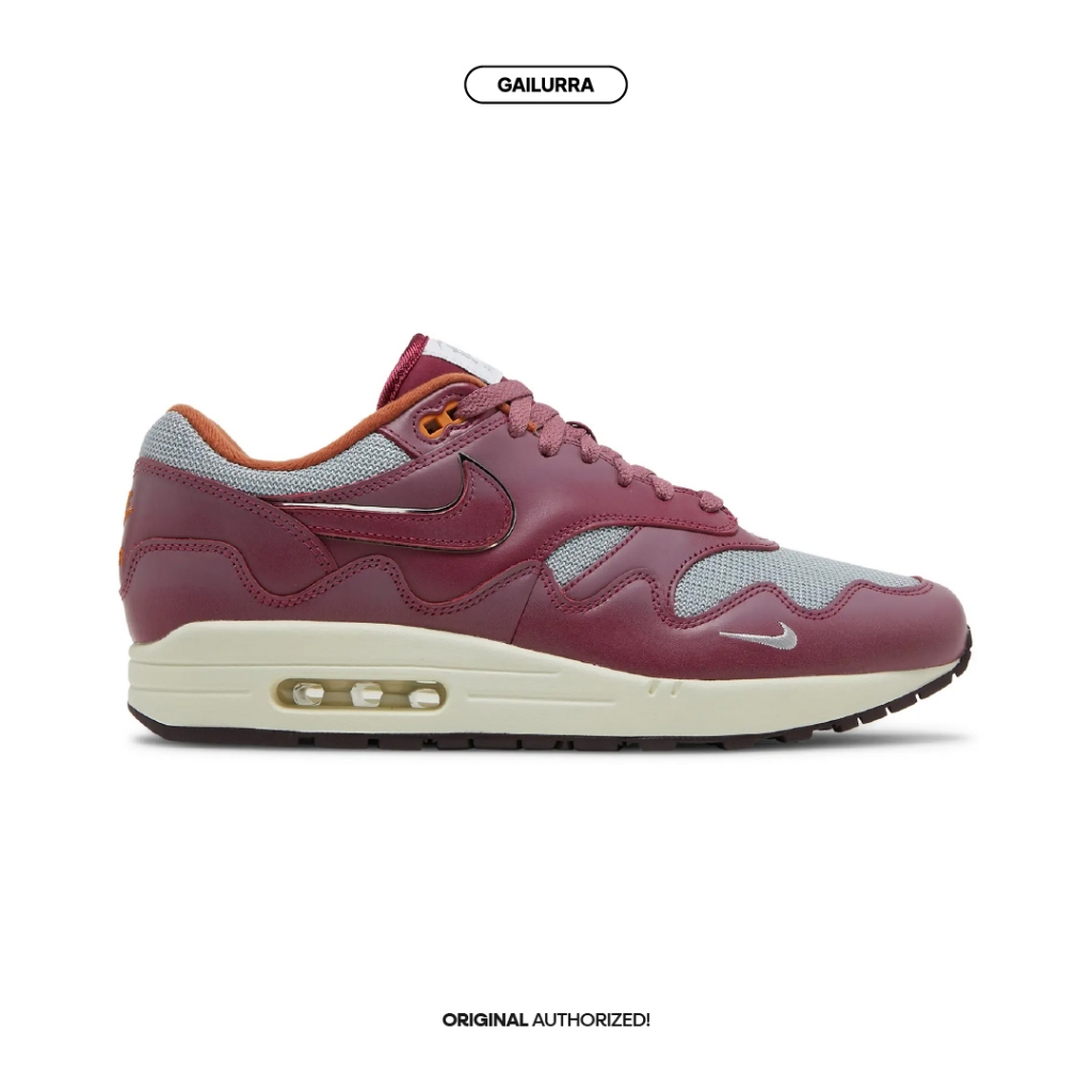 Nike Air Max 1 x Patta Night Rush Maroon Original