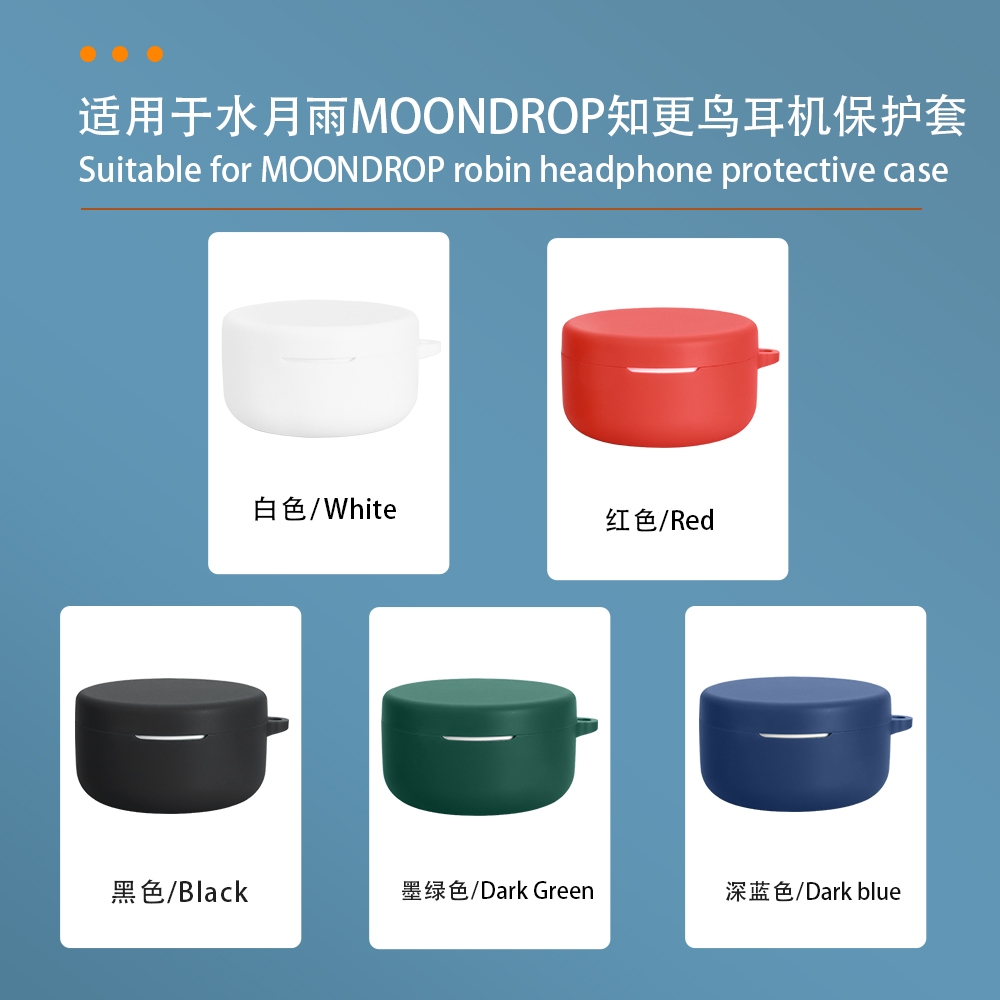 Case Casing Cover Silicone Protective Moondrop RobinTWS Hybrid Dynamic Driver + Planar Driver ANC / 