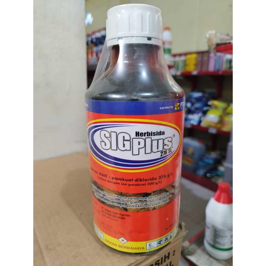 

SIG PLUS 276 SL 1Liter herbisida Bahan aktif: parakuat diklorida 276 g/l