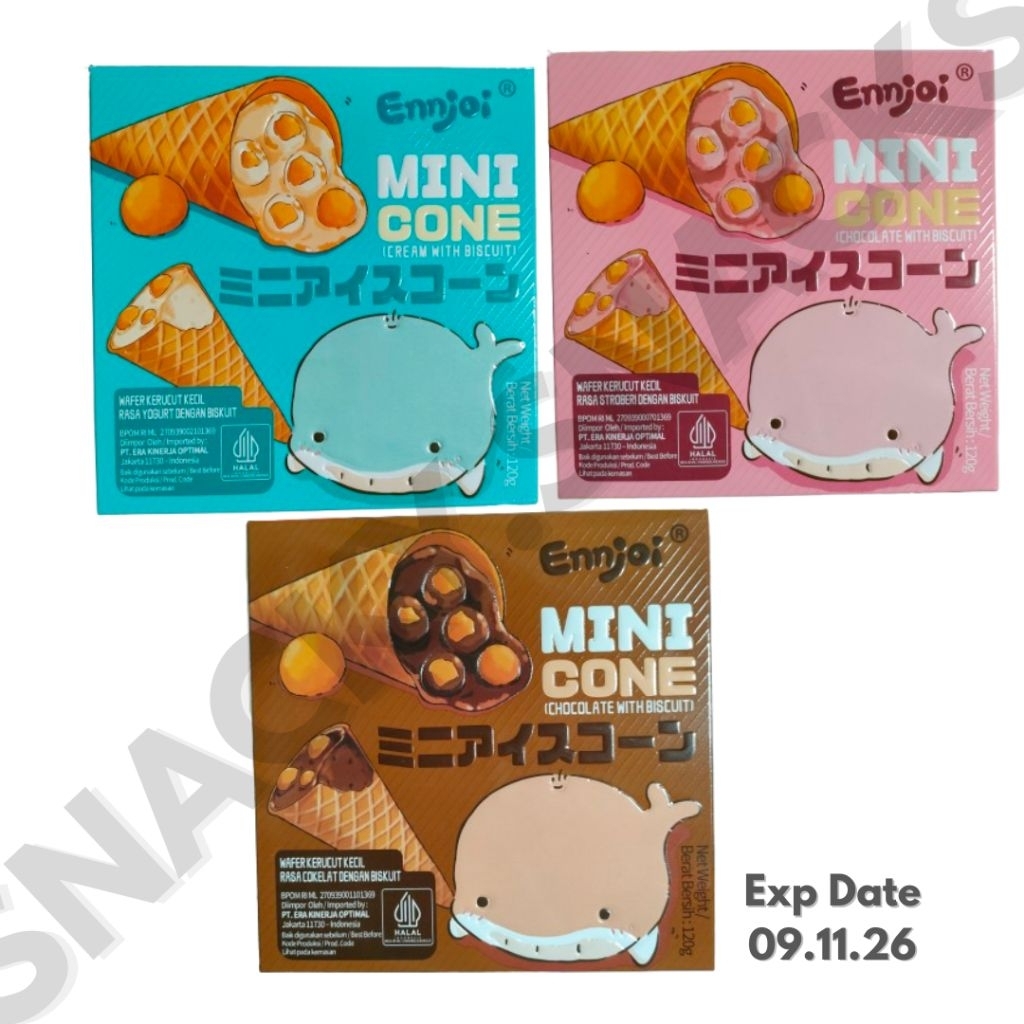 

Ennjoi Mini Cone (isi 8pcs) HALAL