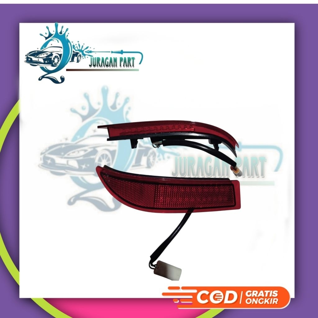 Lampu Reflektor Bumper Belakang LED Mobil All New Avanza Xenia 2012 2013 2014 2015 2016 2017 2018 1 