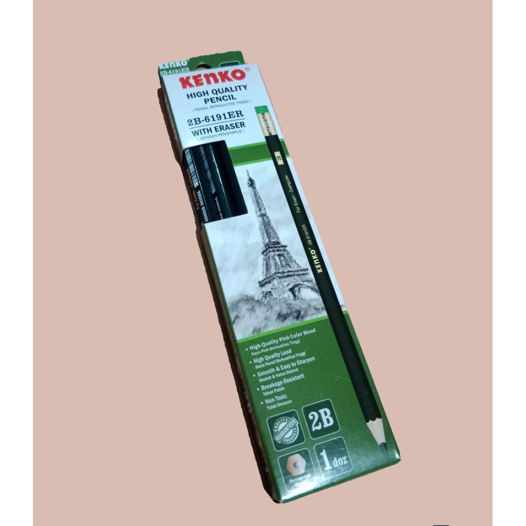 

PENSIL 2B KENKO 6191ER ISI 12 PCS / PENSIL KENKO FOR EXAM - KENKO