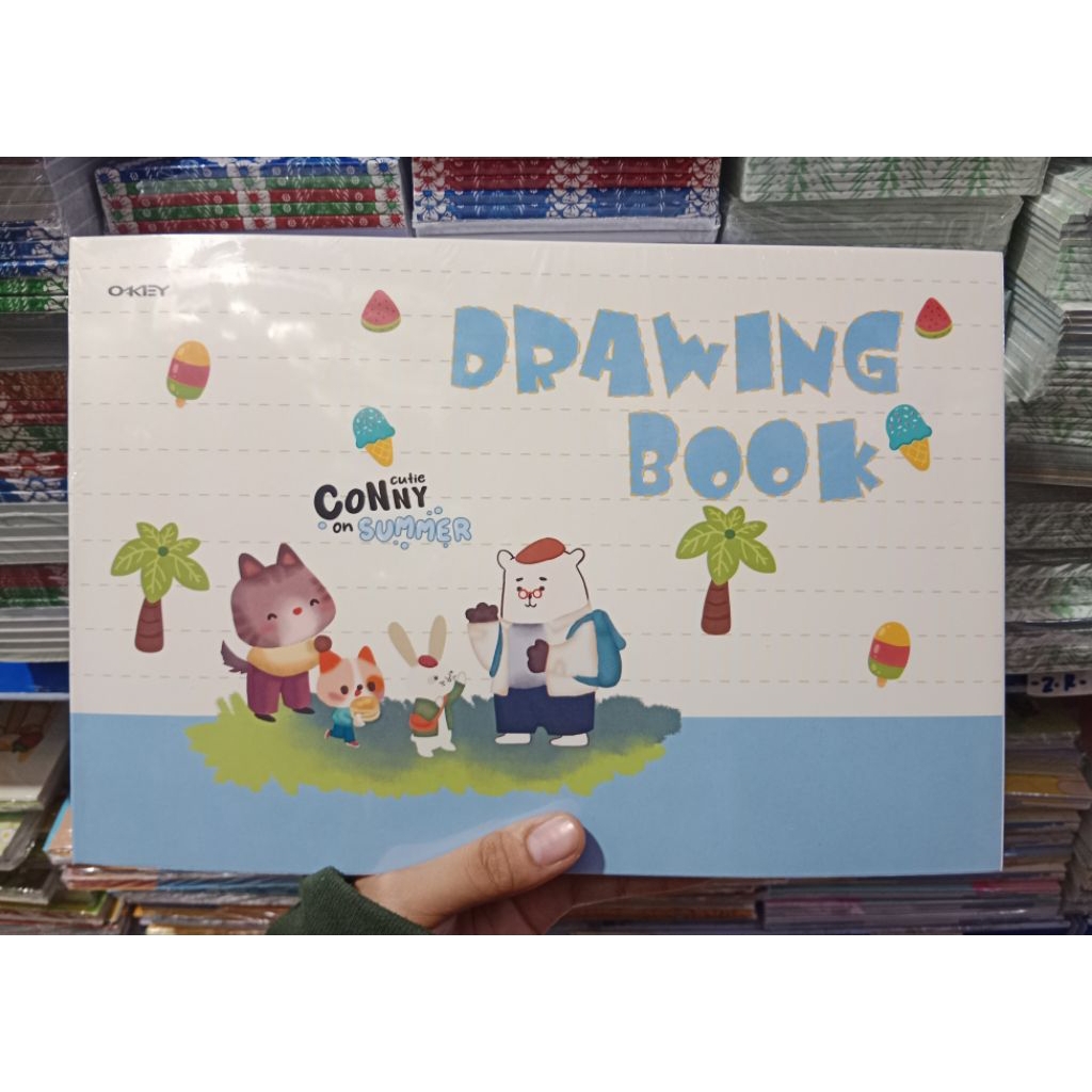 

BUKU GAMBAR OKEY A4 / BUKU GAMBAR KARAKTER ANAK-ANAK - OKEY