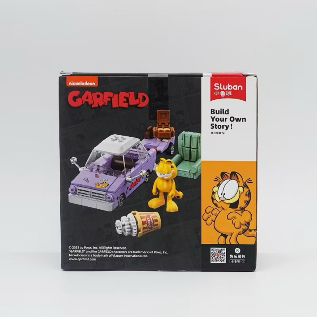 Sluban Garfield Blocks Figure - The Escape of Garfield - Brick Blocks Figure Mainan DIY