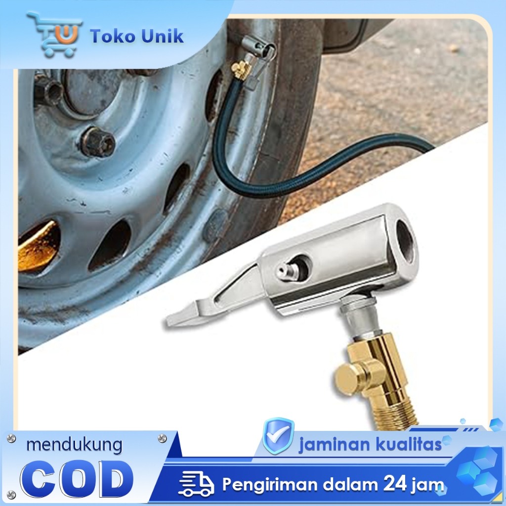 Adaptor Pompa Angin Mobil Ban Bisa Kempes Kepala Slang Pompa Angin Pengisi Udara Ban Mobil