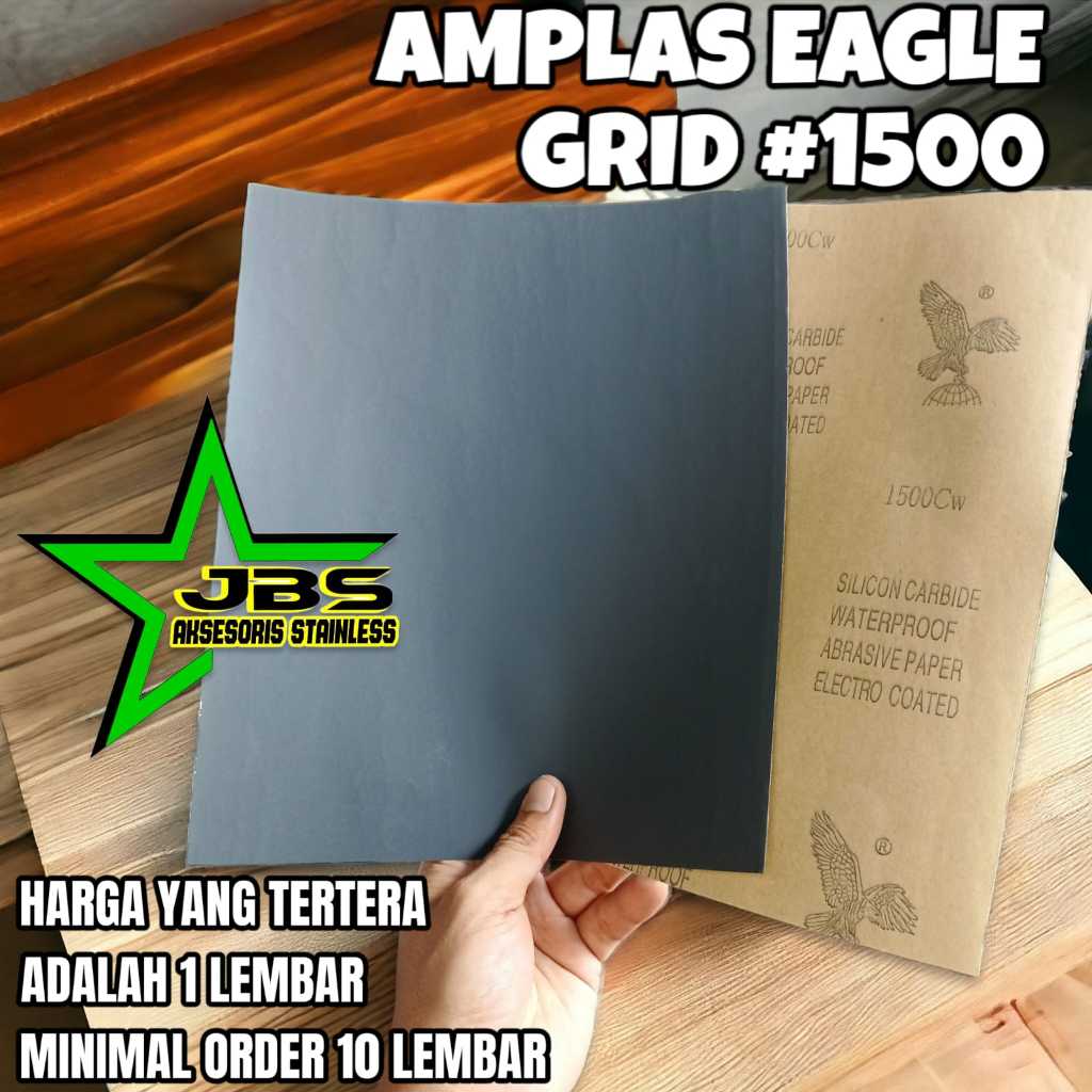 AMPLAS KERTAS EAGLE GRIT #1500 CW  POLISHING WATERPROOF ABRASIVE