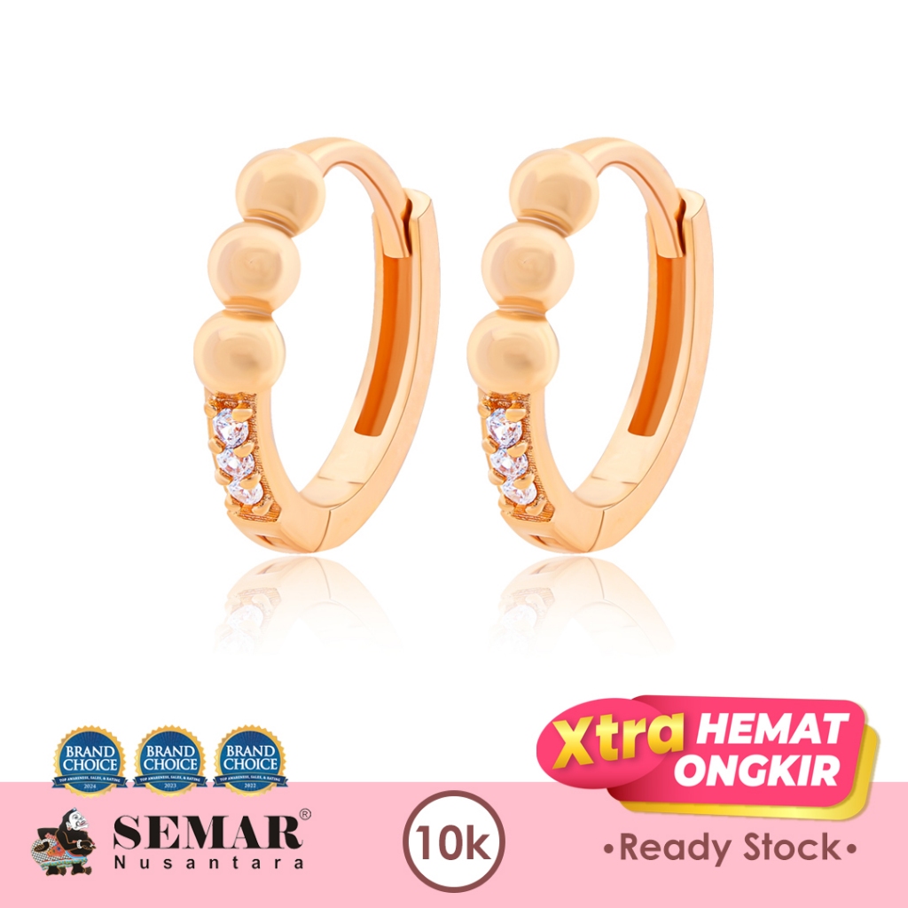 Anting Emas Jepit Alista Gold 10K Semar Nusantara