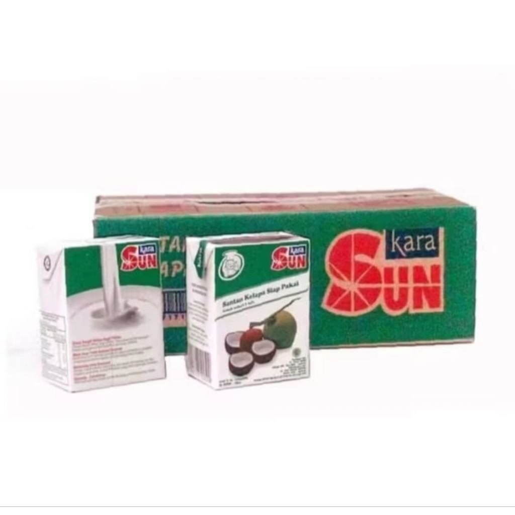 

Sun Kara Santan Kelapa Cair Instan 24 x 110ml - Karton