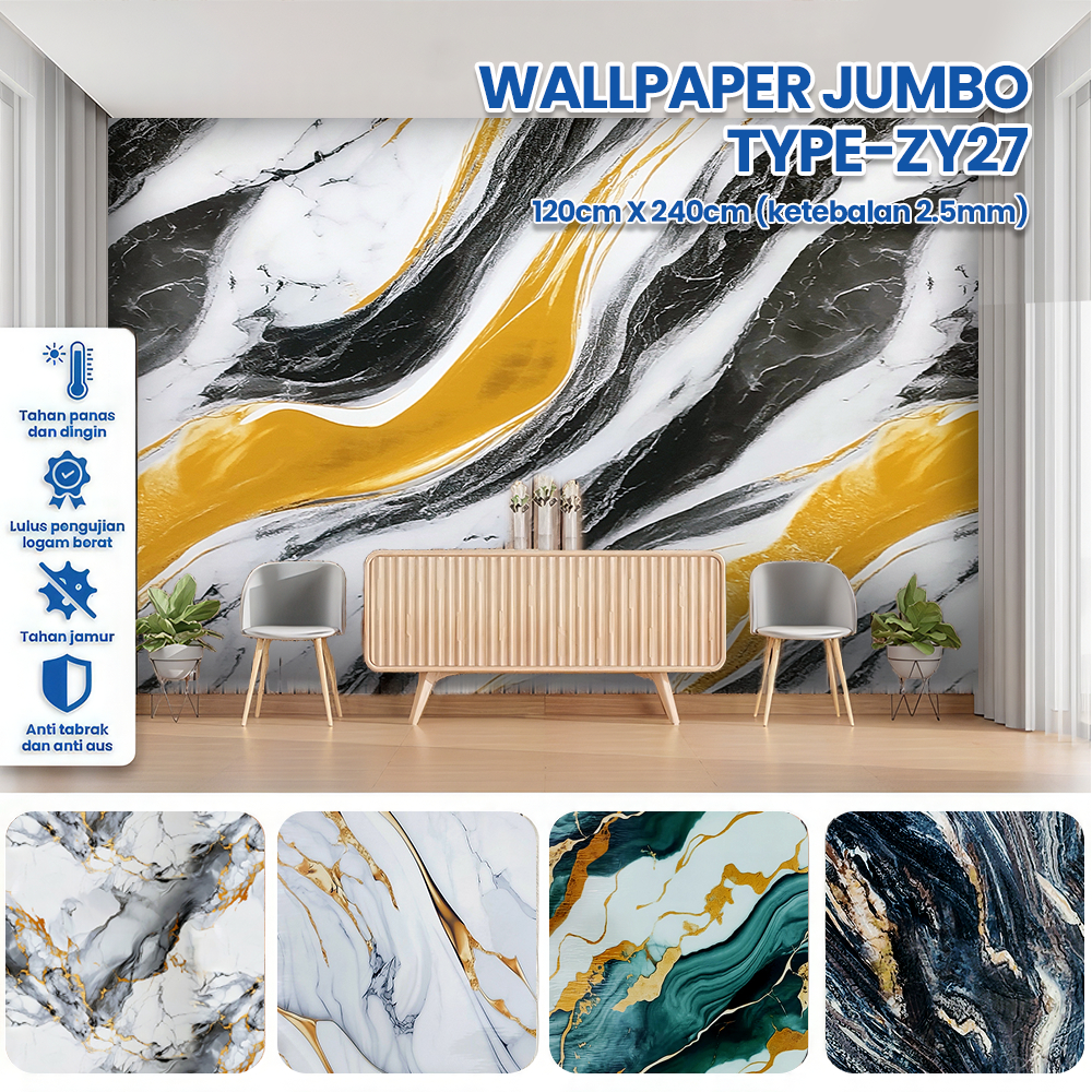 Wallpaper Backdrop TV Dinding Keramik Dinding Kamar Stiker Keramik 120 X 280cm