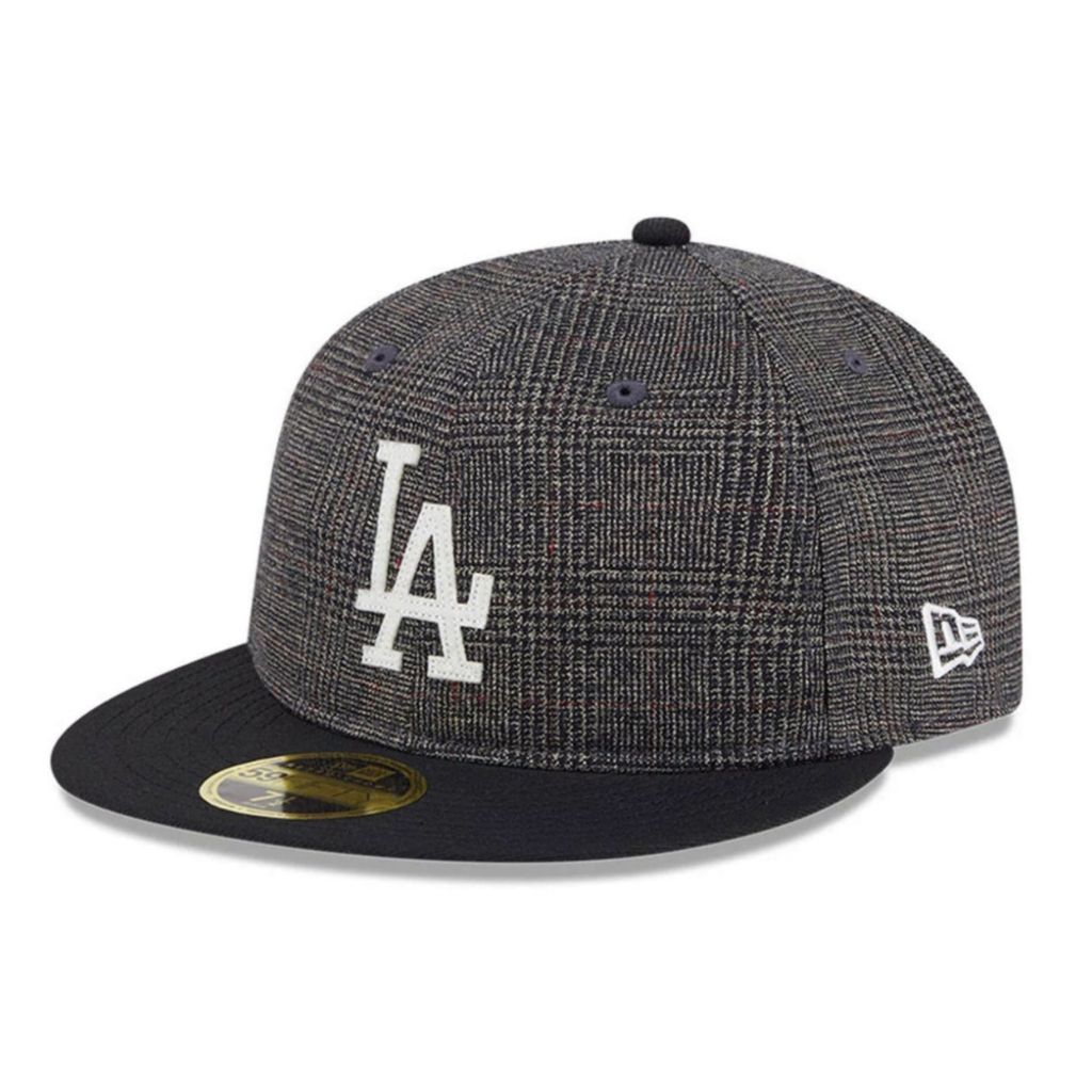 Topi New Era Cap Los Angeles Dodgers 59Fifty Day Plaid Retro Crown 59Fifty Fitted Hat Original