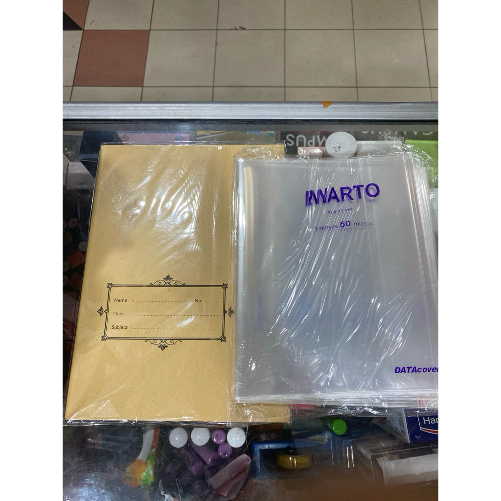 

Sampul Buku Cokelat & Plastik Kecil , Sampul Untuk buku isi 38 & 58