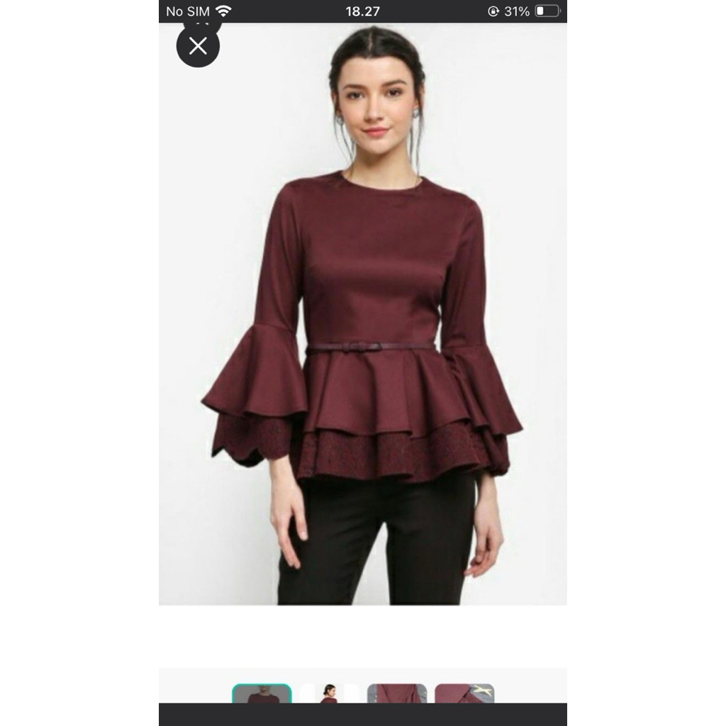 Pl zalia blus wanita xs