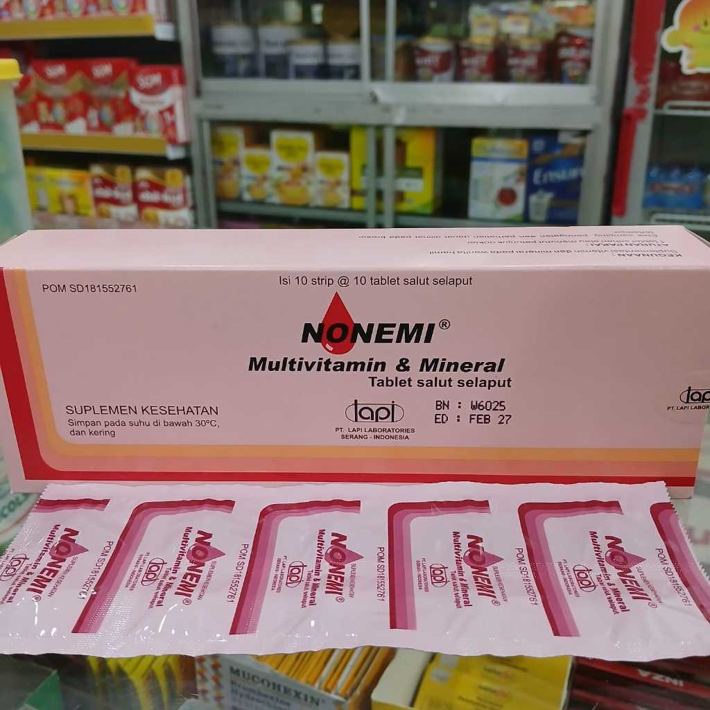 NONEMI TAB - VITAMIN PENAMBAH DARAH /STRIP