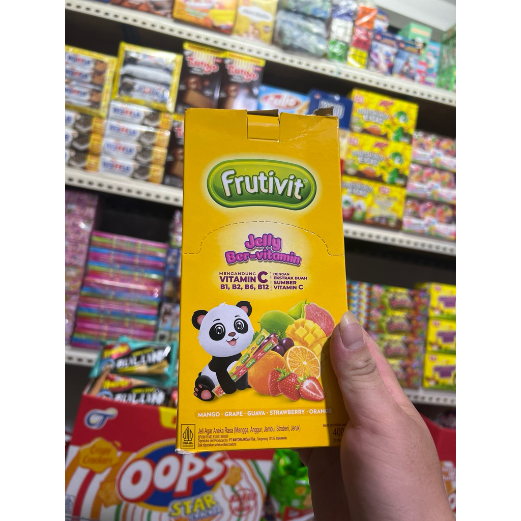 

Fruitivit Jelly Ber-vitamin Ekstrak Buah Aneka Rasa 1 Box 20 Stikk