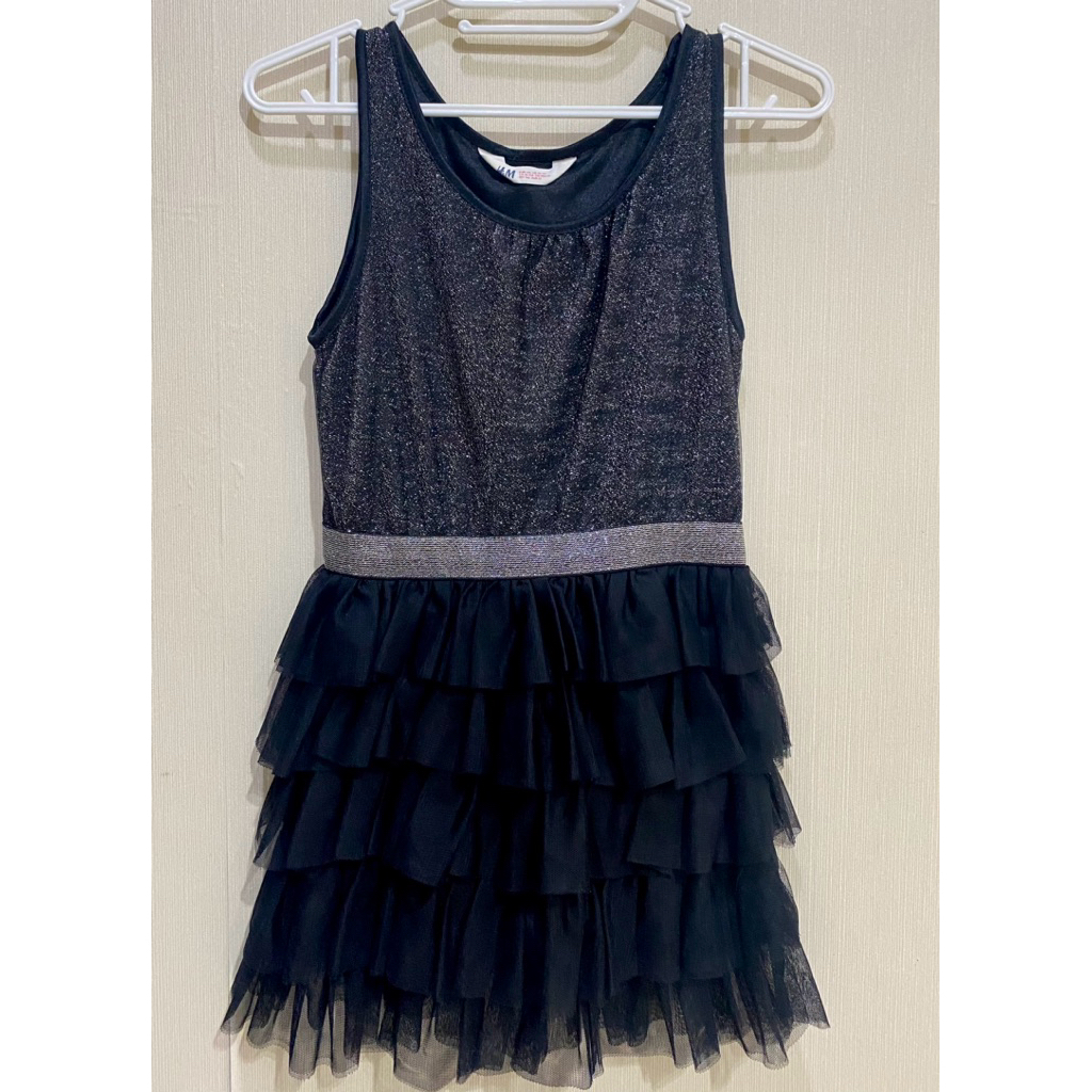 Dress HnM Anak Perempuan 8-11y / Dress Anak Black hnm / Dress Black glitter hm / Dress Anak hm (New)