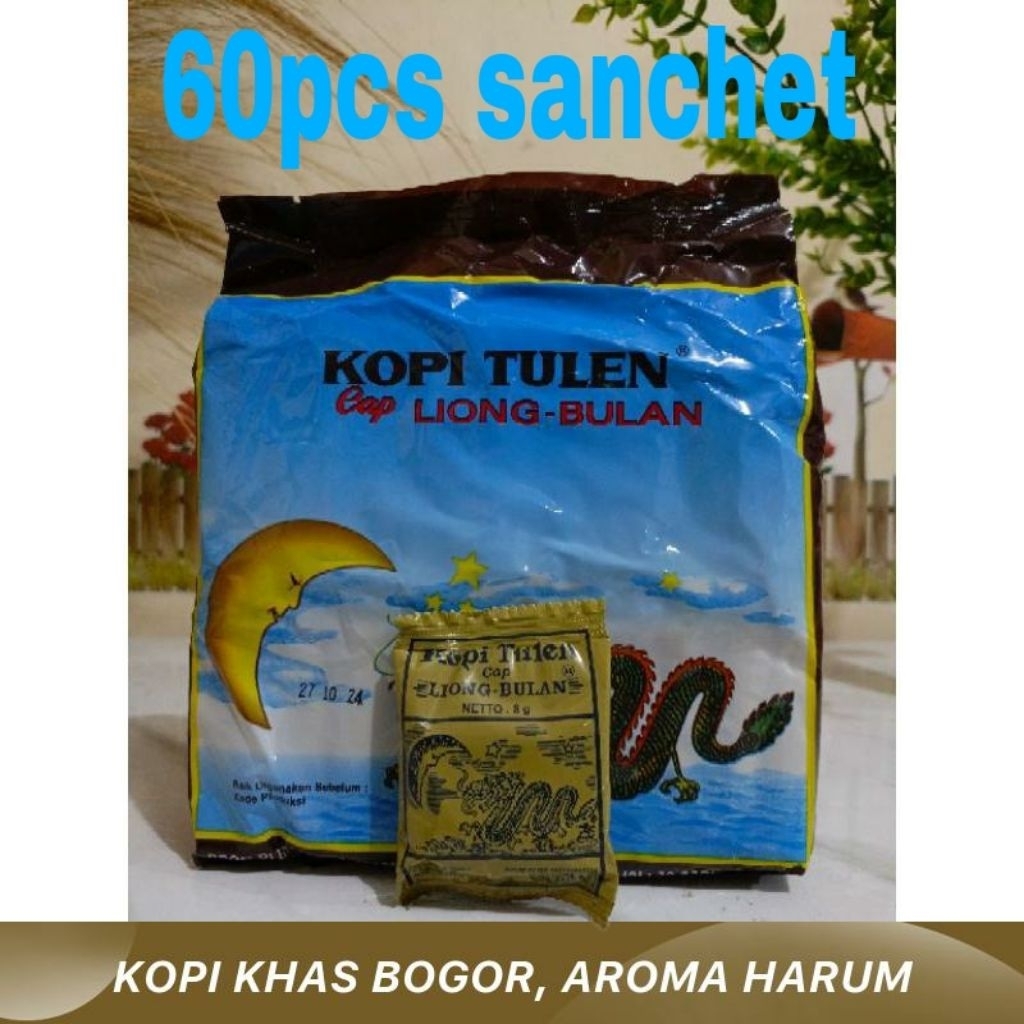 

Kopi Cap Liong Bulan Tanpa Gula 8g ( 2pak isi 60pcs Sanchet )