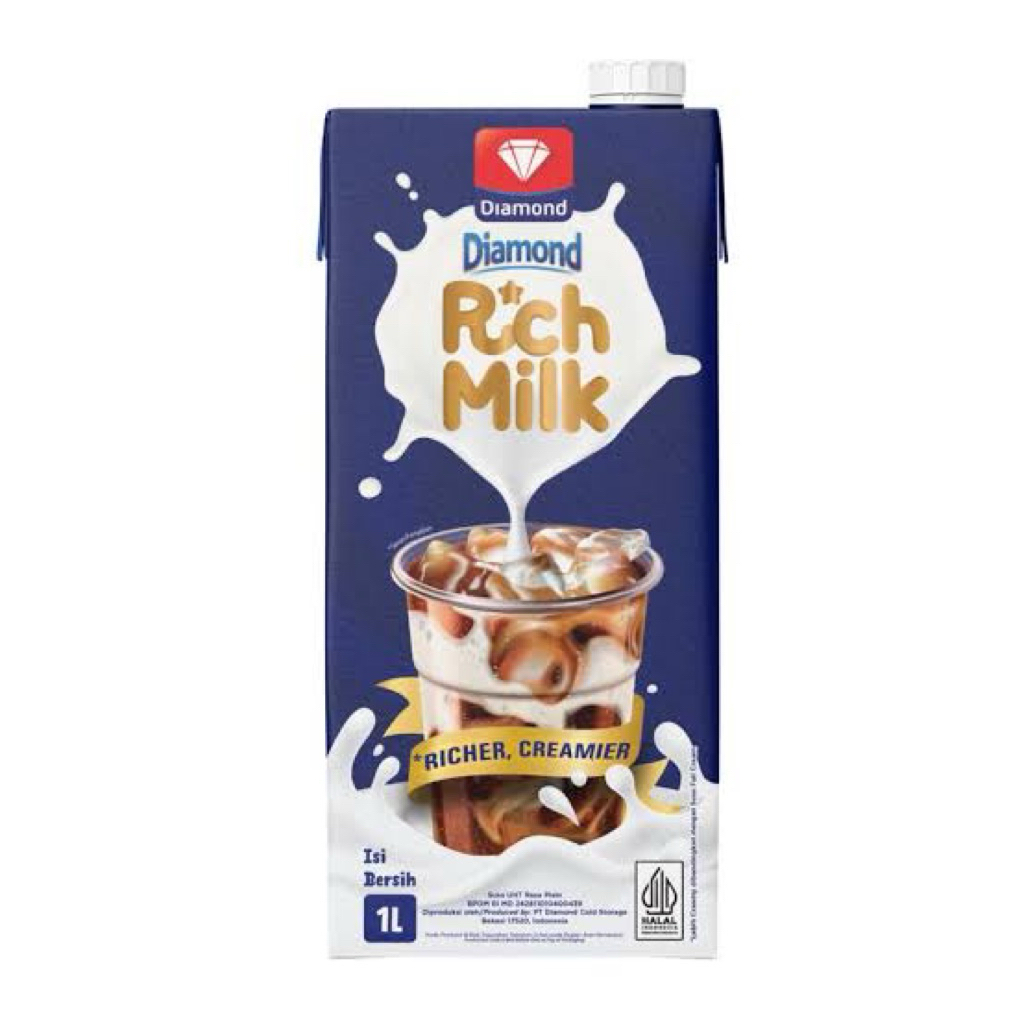 Susu Diamond Rich Milk 1 Liter / Creamer Milk Diamond / Foaming Milk Diamond